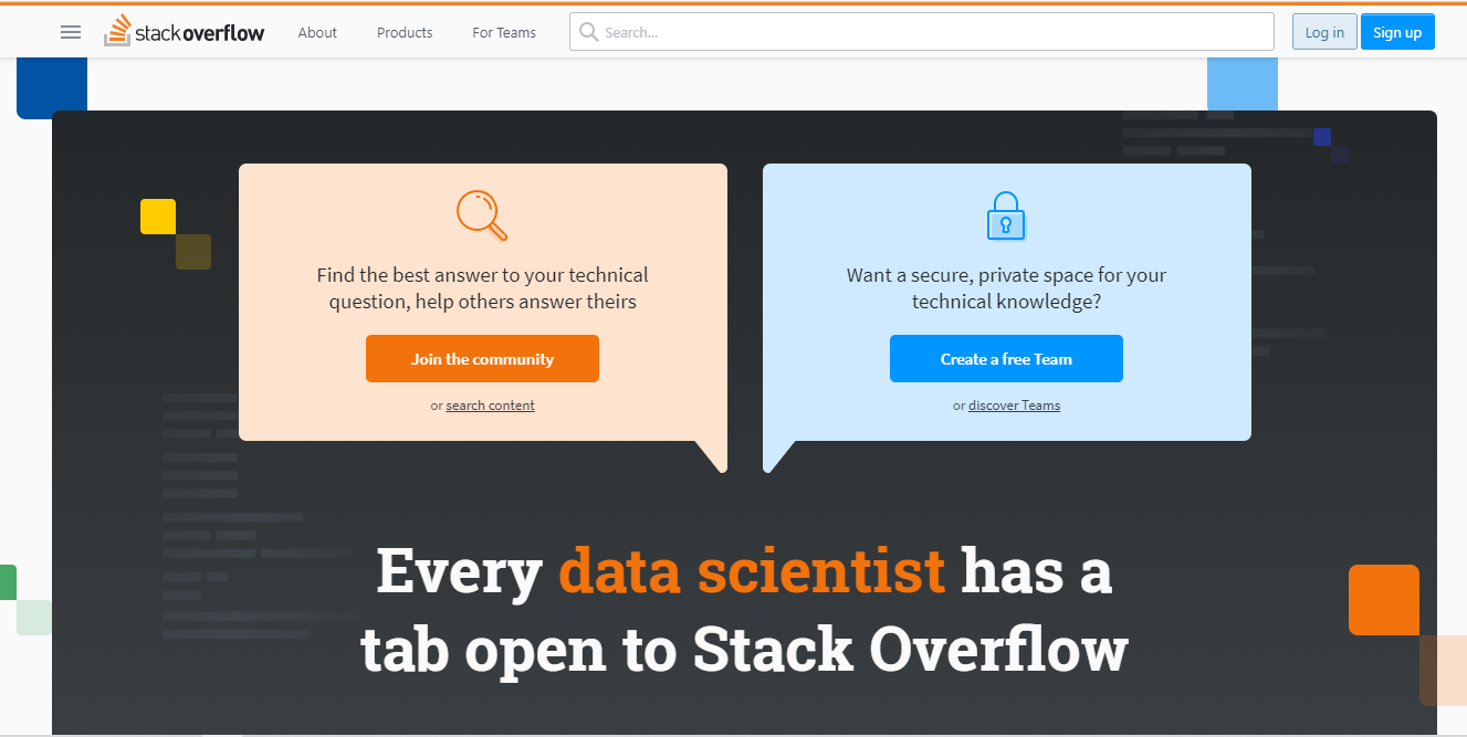 The front page of Stack Overflow