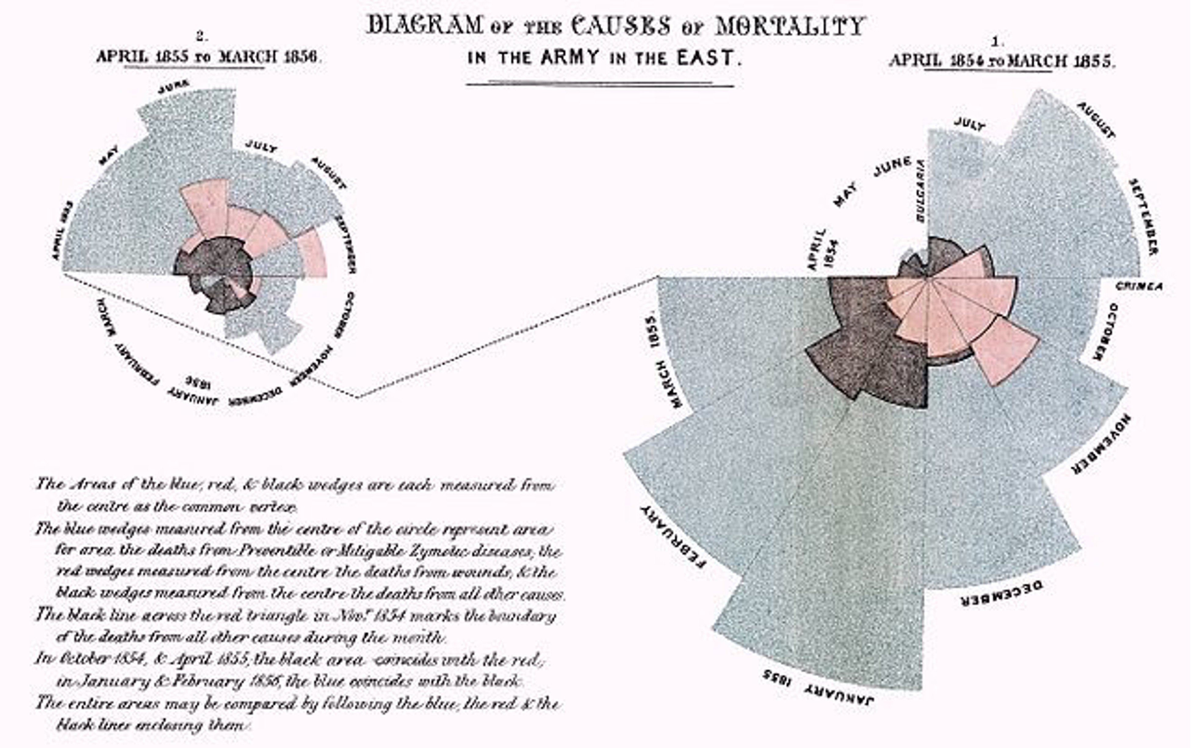 diagram of the causes of mortality in the army in the east