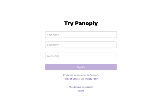 create a free panoply account