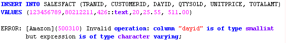 redshift data types tsrange